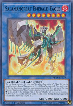Salamangreat Emerald Eagle [MP19-EN179] Common