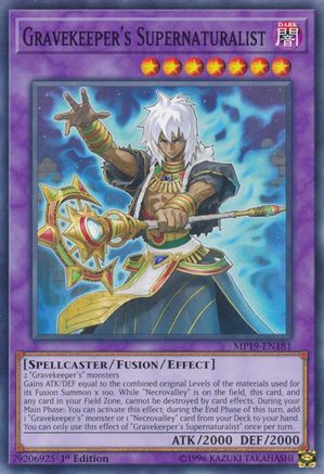 Gravekeeper's Supernaturalist [MP19-EN181] Common