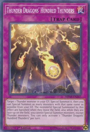 Thunder Dragons' Hundred Thunders [MP19-EN207] Common