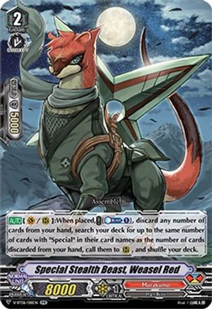 Special Stealth Beast, Weasel Red (V-BT06/018EN) [Phantasmal Steed Restoration]