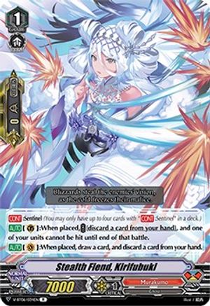 Stealth Fiend, Kirifubuki (V-BT06/034EN) [Phantasmal Steed Restoration]