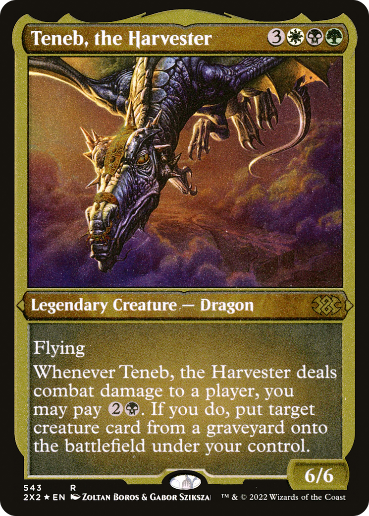 Teneb, the Harvester (Foil Etched) (2X2-543) - Double Masters 2022 Foil