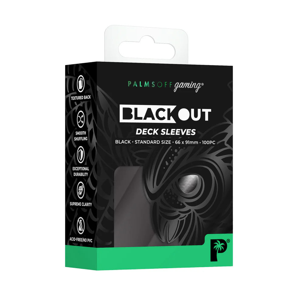 Palms Off - Blackout Deck Sleeves (100)