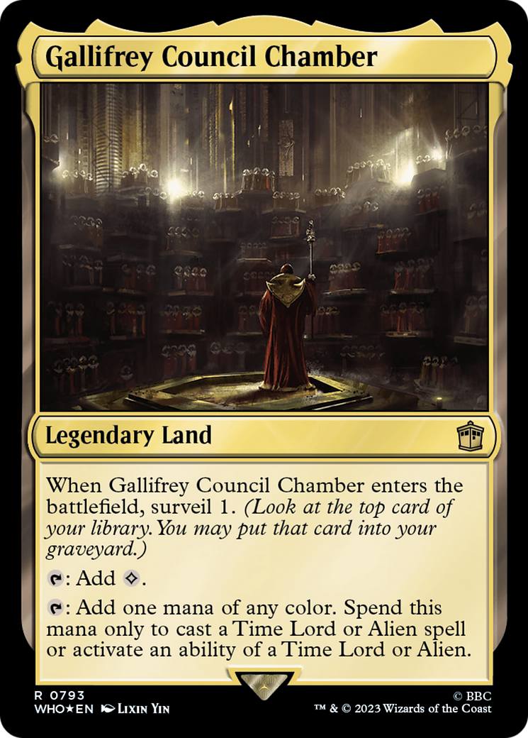 Gallifrey Council Chamber (Surge Foil) [Doctor Who]
