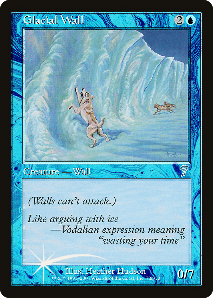 Glacial Wall (7ED-078) - 7th Edition