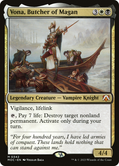 Vona, Butcher of Magan [March of the Machine Commander]