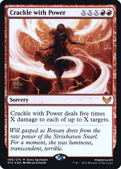 Crackle with Power [Strixhaven: School of Mages Prerelease Promos]