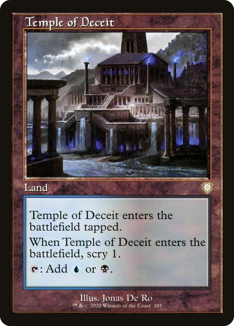 Temple of Deceit (Retro) [The Brothers' War Commander]
