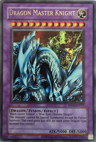 Dragon Master Knight [RP02-EN097] Secret Rare [Retro Pack 2 2020 Date Reprint]