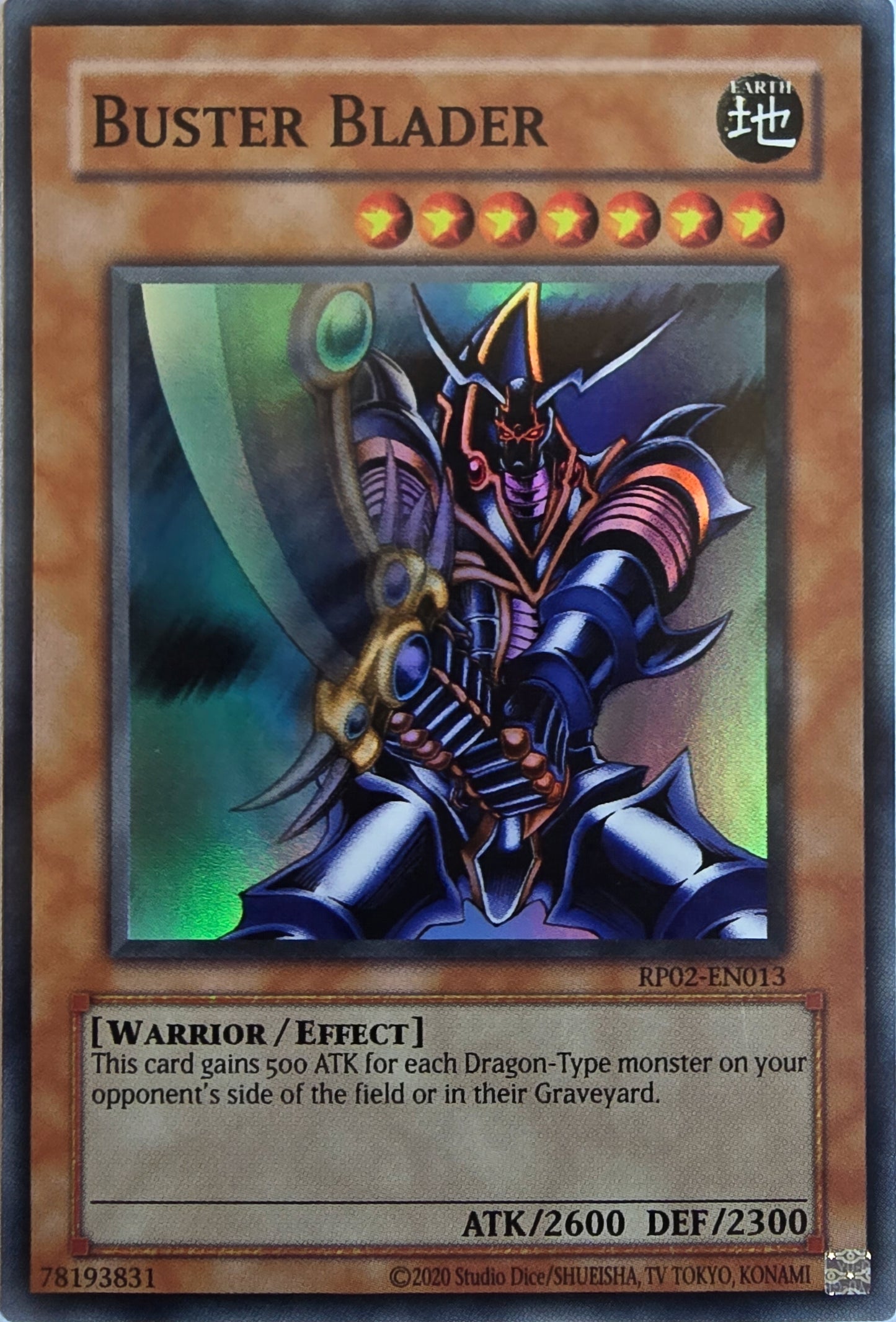 Buster Blader [RP02-EN013] Super Rare [Retro Pack 2 2020 Date Reprint]