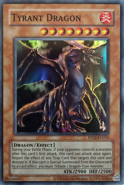 Tyrant Dragon [RP02-EN056] Super Rare [Retro Pack 2 2020 Date Reprint]