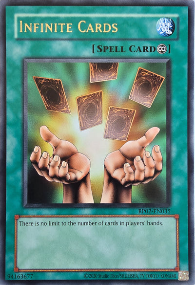 Infinite Cards [RP02-EN035] Rare [Retro Pack 2 2020 Date Reprint]
