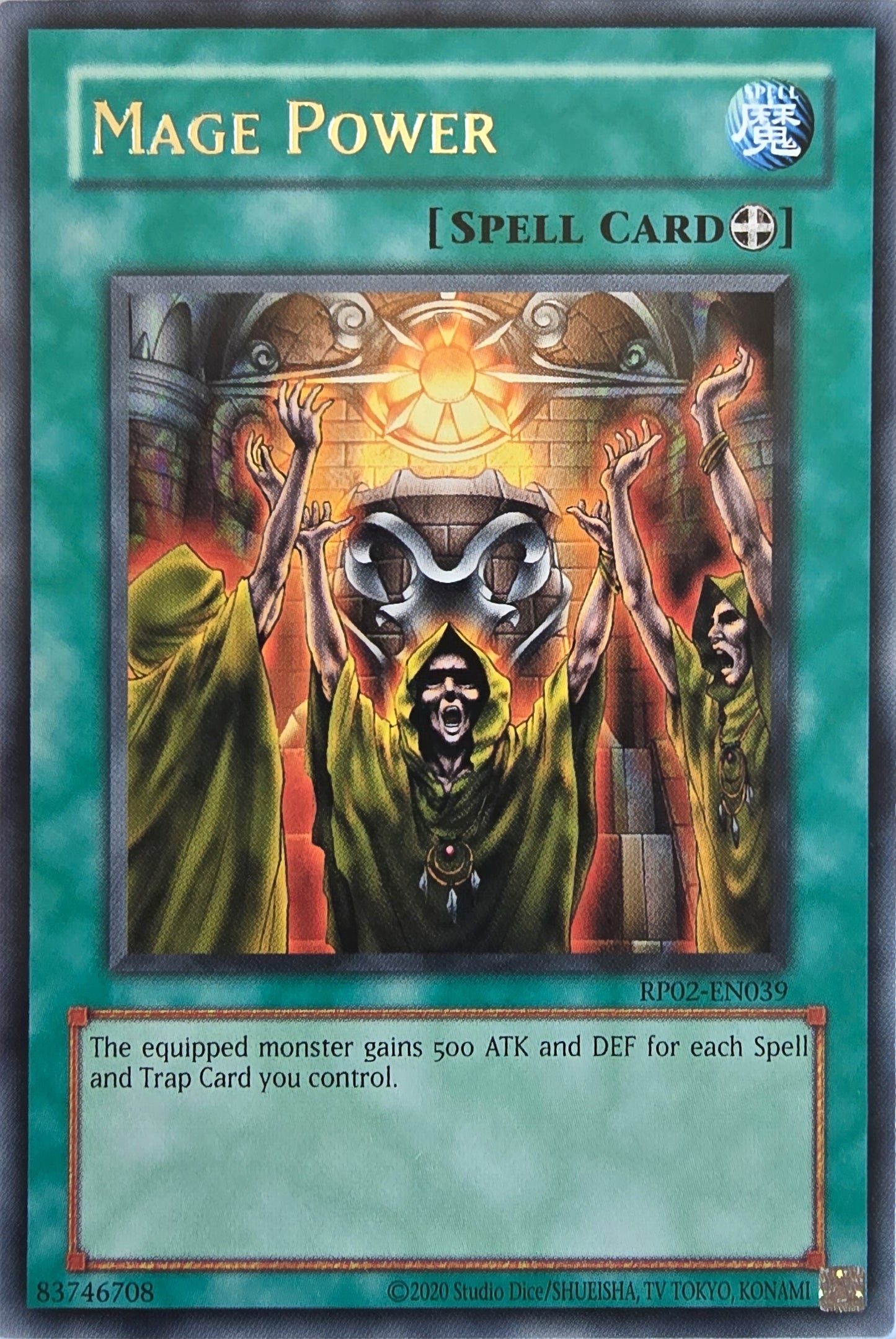 Mage Power [RP02-EN039] Rare [Retro Pack 2 2020 Date Reprint]