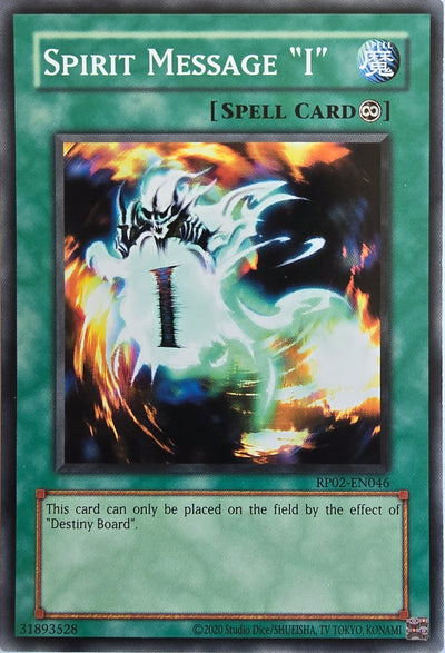 Spirit Message "I" [RP02-EN046] Common [Retro Pack 2 2020 Date Reprint]