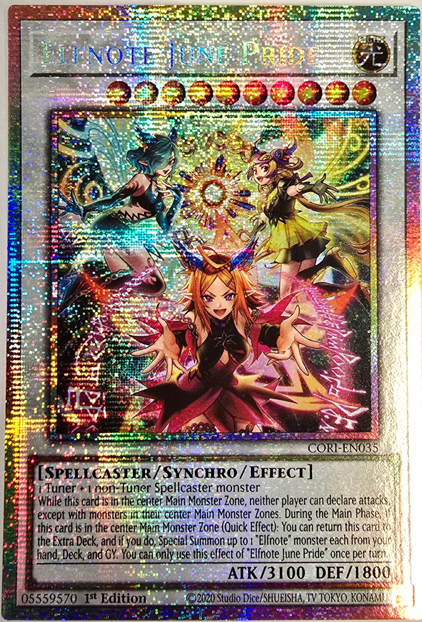 Elfnote June Pride (Starlight Rare) [CORI-EN035] Starlight Rare