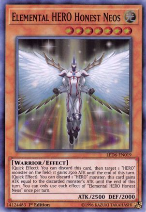 Elemental Hero Honest Neos [LED6-EN019] Super Rare