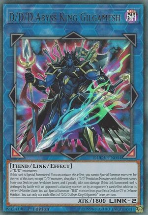 D/D/D Abyss King Gilgamesh [DUOV-EN004] Ultra Rare