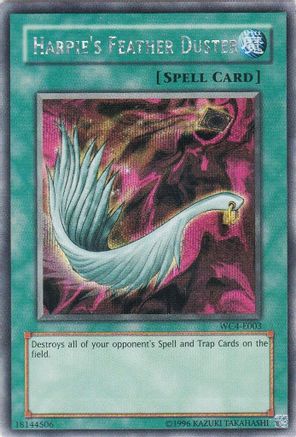 Harpie's Feather Duster [WC4-E003] Prismatic Secret Rare