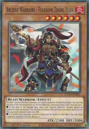 Ancient Warriors - Fearsome Zhang Yuan [ETCO-EN021] Common