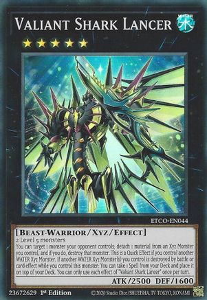 Valiant Shark Lancer [ETCO-EN044] Super Rare