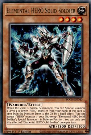 Elemental Hero Solid Soldier [TOCH-EN040] Rare
