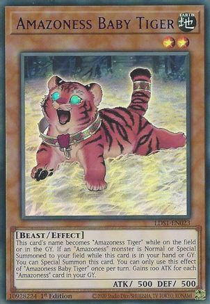 Amazoness Baby Tiger (Purple) [LDS1-EN023] Ultra Rare