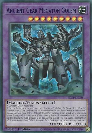 Ancient Gear Megaton Golem (Blue) [LDS1-EN088] Ultra Rare