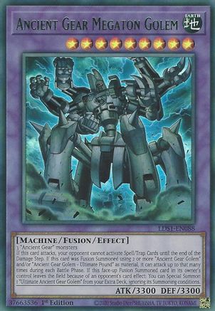 Ancient Gear Megaton Golem (Green) [LDS1-EN088] Ultra Rare