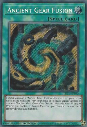 Ancient Gear Fusion [LDS1-EN090] Secret Rare