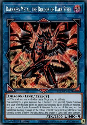 Darkness Metal, the Dragon of Dark Steel [BLAR-EN047] Secret Rare