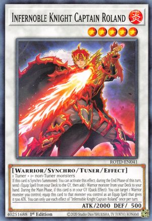 Infernoble Knight Captain Roland [ROTD-EN041] Common