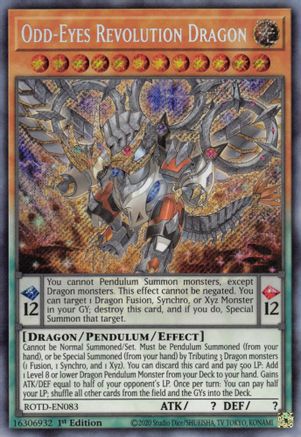 Odd-Eyes Revolution Dragon [ROTD-EN083] Secret Rare