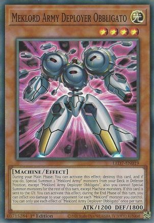 Meklord Army Deployer Obbligato [LED7-EN019] Super Rare