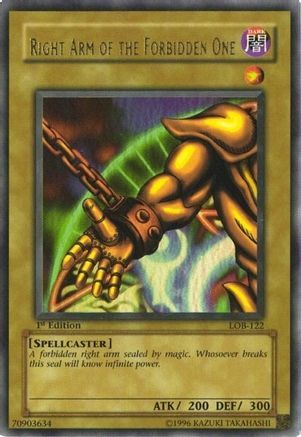 Right Arm of the Forbidden One [LOB-122] Ultra Rare