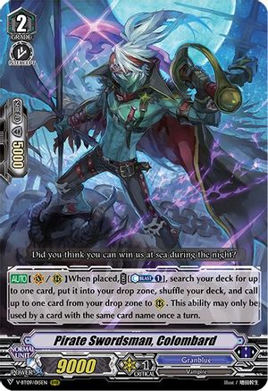 Pirate Swordsman, Colombard (V-BT09/015EN) [Butterfly d'Moonlight]