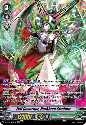 Evil Governor, Darkface Gredora (V-BT10/SP05EN) [Phantom Dragon Aeon]