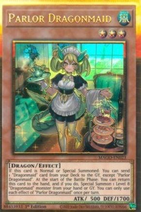 Parlor Dragonmaid [MAGO-EN023] Gold Rare