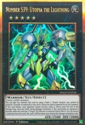 Number S39: Utopia the Lightning [MAGO-EN034] Gold Rare