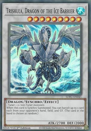 Trishula, Dragon of the Ice Barrier [SDFC-EN045] Super Rare