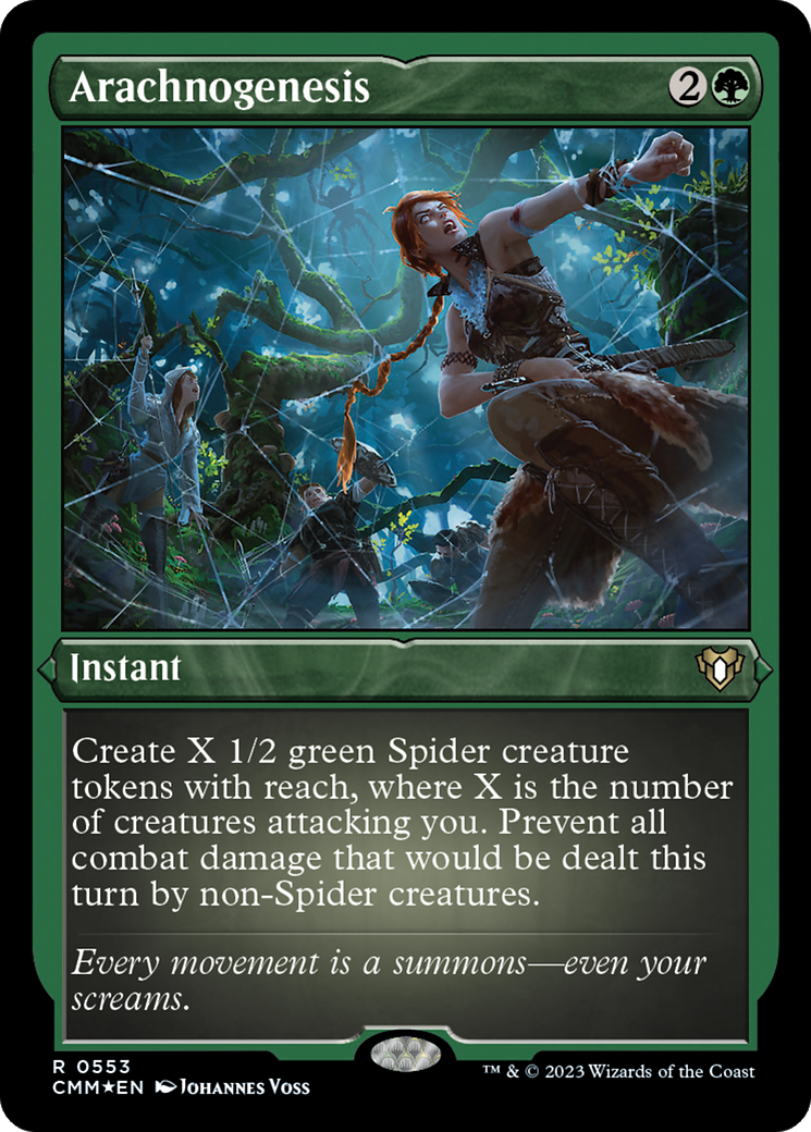 Arachnogenesis (Foil Etched) [Commander Masters]