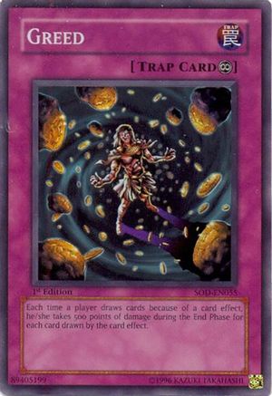 Greed [SOD-EN055] Super Rare