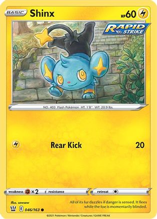 Shinx (046/163) (Cosmos Holo) [SWSH: Battle Styles]