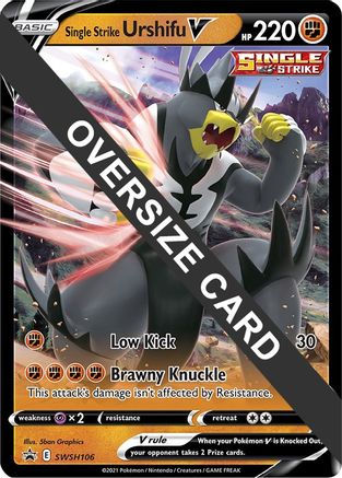 Single Strike Urshifu V (SWSH106) (Jumbo Card) [Sword & Shield: Black Star Promos]