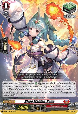 Blaze Maiden, Rona (D-SD01/014EN) [Yu-yu Kondo: Holy Dragon]