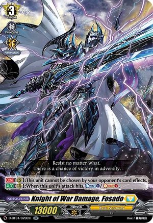 Knight of War Damage, Fosado (D-BT01/020EN) [Genesis of the Five Greats]