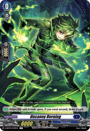 Uncanny Burning (D-BT01/076EN) [Genesis of the Five Greats]