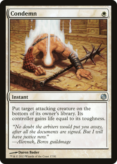 Condemn [Duel Decks: Heroes vs. Monsters]