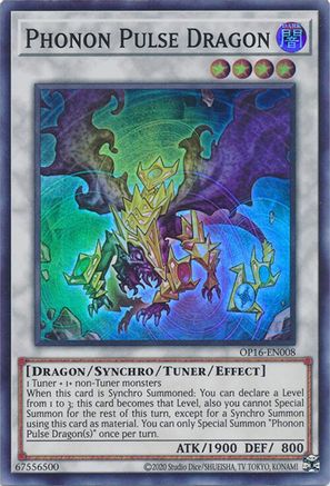 Phonon Pulse Dragon [OP16-EN008] Super Rare