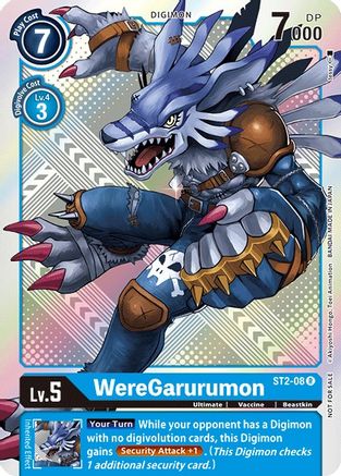 WereGarurumon [ST2-08] (Tournament Pack 2) [Starter Deck: Cocytus Blue Promos]