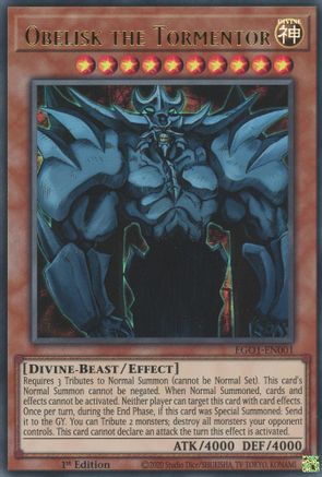 Obelisk the Tormentor [EGO1-EN001] Ultra Rare